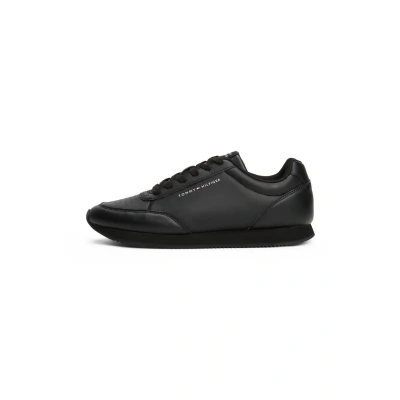 Afbeelding van Tommy Hilfiger LO Runner Sneakers laag, Heren, Maat: 41, Black Textiel/ synthetisch