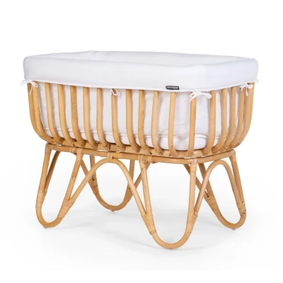 Afbeelding van Childhome Collections Rattan Wieg Incl. Matras &amp; Bekleding