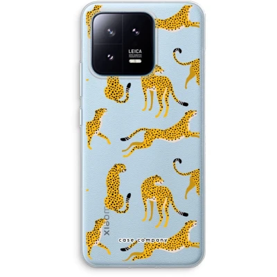 Afbeelding van Case Company® hoesje geschikt voor Xiaomi 13 Pro Luipaard Soft Cover Telefoonhoesje Bescherming aan alle Kanten en Schermrand