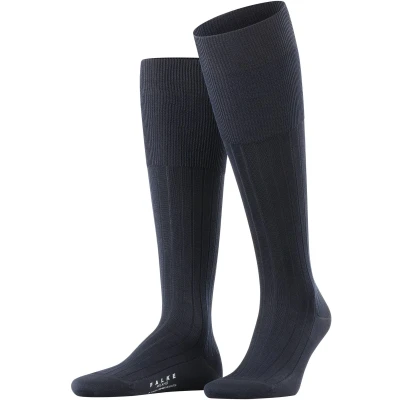 Afbeelding van Falke Milano Business &amp; Casual Kniekousen Dark navy, Heren, Maat: 41/42, navy