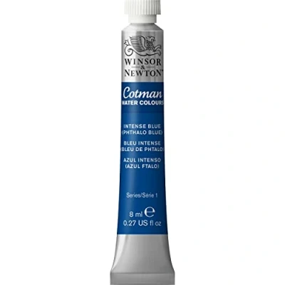 Image de Winsor &amp; Newton Cotman Aquarelle 8ml 327 Bleu Intense Row, Tube 8840098