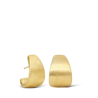Afbeelding van Casa Jewelry dames Taps Max Satin oorstekers verguld in de kleur Goud