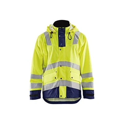 Afbeelding van Blaklader Regenjas High Vis LEVEL 2 4302 2003 Geel/Marineblauw XXL
