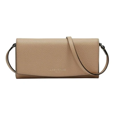 Afbeelding van LIEBESKIND BERLIN Leren Schoudertas Alessa 3 Pebble Crossbody Bag Sandy Taupe