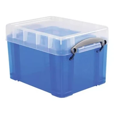 Afbeelding van Opbergbox Really Useful 3 liter 245x180x160 mm transparant blauw
