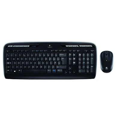 Afbeelding van Logitech Wireless Combo MK330 toetsenbord Inclusief muis Universeel RF Draadloos Russisch Zwart