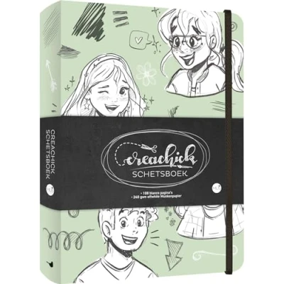Afbeelding van CreaChick Schetsboek Sage Green