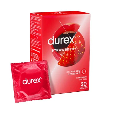 Afbeelding van Durex Condooms Met Aardbeismaak 20 Stuks