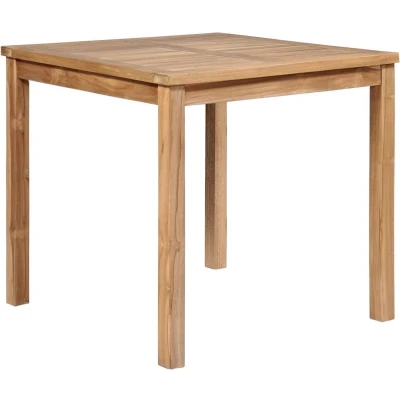 Afbeelding van Tuintafel 80x80x77 cm massief teakhout