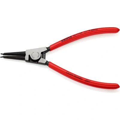 Image de KNIPEX 46 11 A2 pince à circlips pour bagues extérieures sur arbres plastifiés noir atramentisé 180 mm