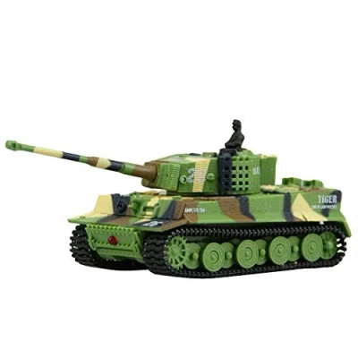 Afbeelding van Amewi 23016 Tiger M 1:72 Mini tank met afstandsbediening, uniseks, groen