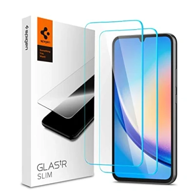 Afbeelding van Spigen Screenprotector Geschikt voor Samsung Galaxy A34 5G Glas tR Slim Tempered Glass AGL05967