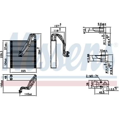 Afbeelding van NISSENS 92363 Airco Verdamper