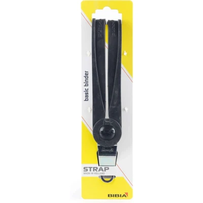 Afbeelding van Snelbinder Bibia Basic TGS 12mm rubber met knop en asplaat (op kaart)