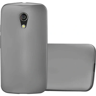 Afbeelding van Cadorabo Hoesje geschikt voor Motorola MOTO G2 in METALLIC GRIJS Beschermhoes gemaakt van flexibel TPU silicone Case Cover
