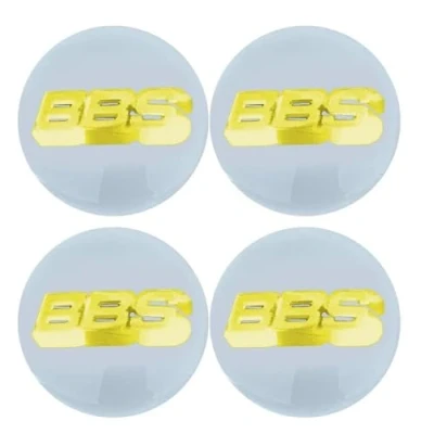 Afbeelding van SANSHAOS Set van 4 naafdoppen voor autowieldoppen met BBS logo 56 mm, 60 65 70 80 stuks, G mm