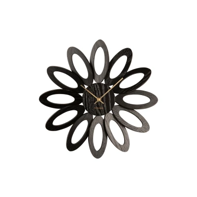 Afbeelding van Karlsson Wandklok Fiore Zwart Ø40cm