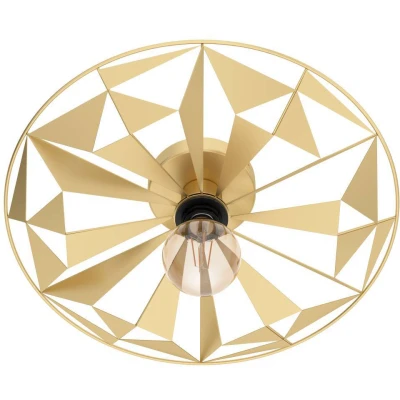 Afbeelding van EGLO Castanuelo Plafond en Wandlamp E27 Ø 42,5 cm Goud