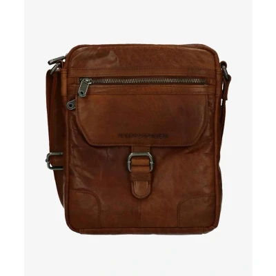 Afbeelding van Spikes &amp; Sparrow Leren Tablettas Crossbody 24251N Brandy