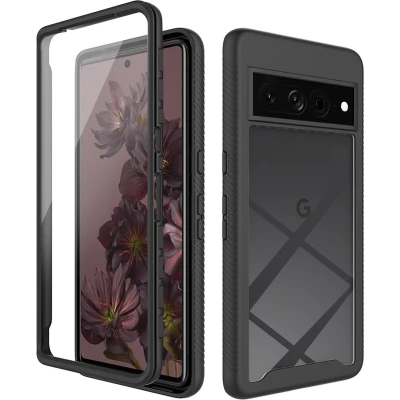 Afbeelding van iMoshion Hoesje Geschikt voor Google Pixel 7 Pro 360 Full Protective Case Zwart / Transparant