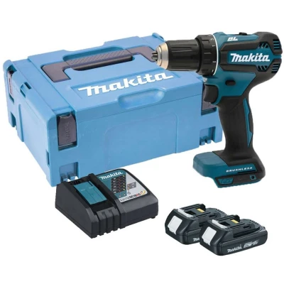 Afbeelding van Makita DDF485RAJ 18v Boor en schroefmachine Set 2,0 Ah accu (2 st) snellader M box