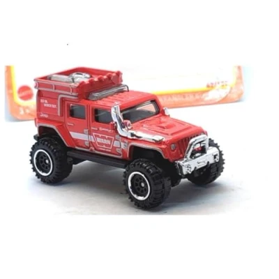 Afbeelding van Matchbox Jeep Wrangler Superlift 42/100 serie 2023, rood