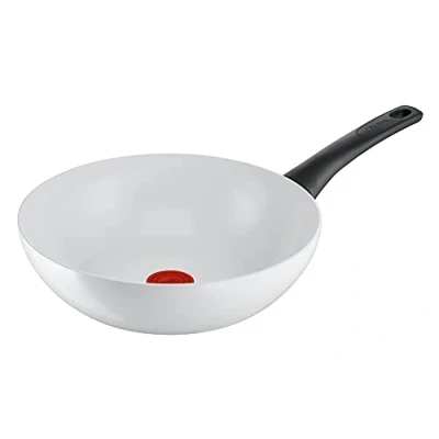 Afbeelding van Tefal Kookgerei Ceramic Control Wok 28 Cm Wit