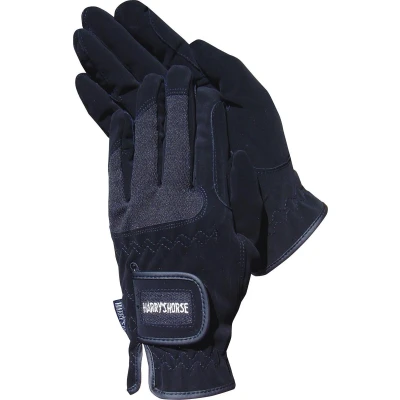 Afbeelding van Harry&#039;s Horse Rijhandschoenen Domy Suede Mesh Zwart XXL