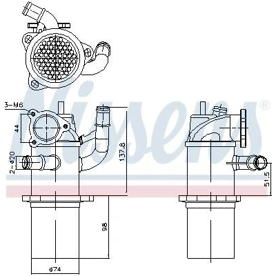 Afbeelding van Nissens EGR koeler 989423