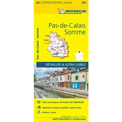 Afbeelding van Michelin 301 Wegenkaart Pas de Calais/Somme