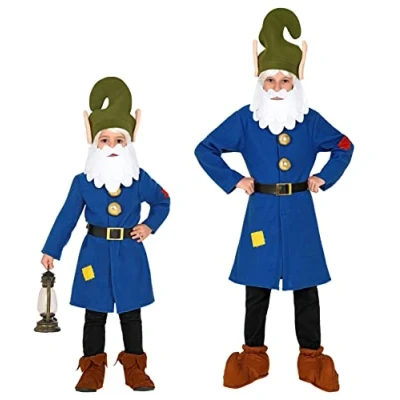 Afbeelding van GNOME (jas, riem, hoed met baard) (104 cm/2 3 jaar)