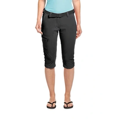 Afbeelding van Maier Sports Inara Slim Capri Wandelbroek Dames Black 44 Regular Zwart