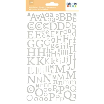Afbeelding van Artemio Sticker Alfabet Scrapbooking x 300, andere, zilver, 14 0,2 24,5 cm 11004048