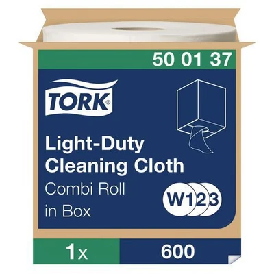Image de Bobine combi de chiffons nettoyage léger blancs Tork