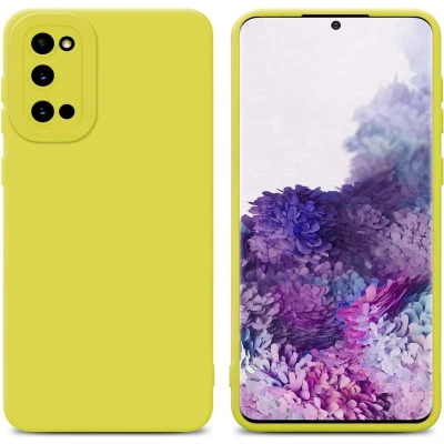 Afbeelding van Cadorabo Hoesje geschikt voor Samsung Galaxy S20 in Fluid GEEL Beschermhoes gemaakt van flexibel TPU silicone Cover Case