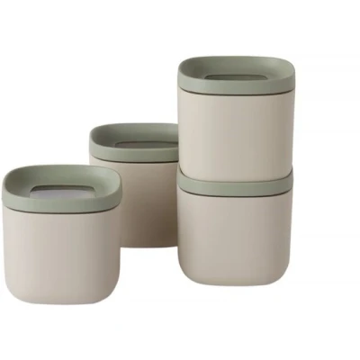 Afbeelding van LEO 4 delige kleine voedselcontainer set Balance Groen