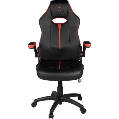 Afbeelding van Konix Chaise de bureau gaming Omega Inclinaison siège 15 Revêtement simili cuir PVC Noir et rouge