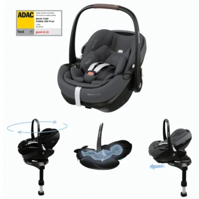 Afbeelding van Maxi Cosi Autostoel Pebble 360 Pro2 Slide Tech Twillic Graphite
