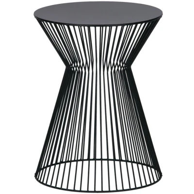 Afbeelding van Woood Suus bijzettafel metaal zwart
