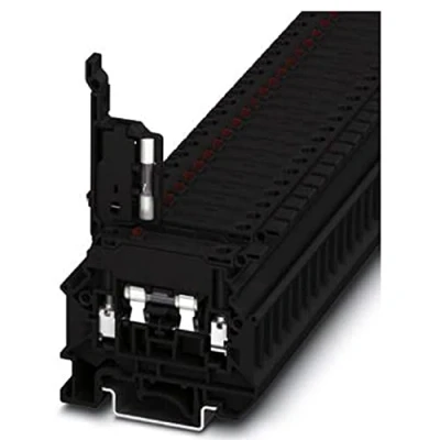 Afbeelding van Phoenix Contact UK 5 HESILED 24 N 3000540 Zekering serieklem Aantal polen: 2 0.2 mm² 4 Zwart 50 stuk(s)