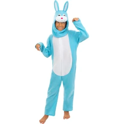 Afbeelding van FUNIDELIA Blauw Konijn Kostuum voor kinderen Maat: 135 152 cm