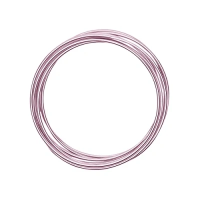 Afbeelding van Vaessen Creative Roze aluminiumdraad, 3 mm x m, decoratieve draad, bloemendraad, voor sieraden, flexibel, roze, 300 cm,