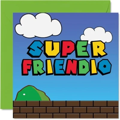 Afbeelding van Verjaardagskaarten voor vrienden Super Friendio grappige verjaardagskaart van je beste vriend, verjaardagscadeau 145 mm x mm, wenskaarten