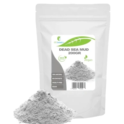 Afbeelding van Modder van de Dode Zee 200 gr gezichtsmaskers, lichaamsmasker, haarmasker, zachte peelings en scrubs, zeep maken, anti aging huidversteviging
