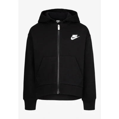 Afbeelding van Nike Sportswear CLUB HIGH LOW Hoodie Sweater met rits voor kinderen, Maat: 92/98, Black