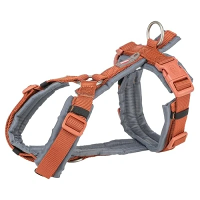 Afbeelding van Trixie Hondentuig Premium Trekking Roest Bruin / Grafiet Grijs 36 44X1,5 CM