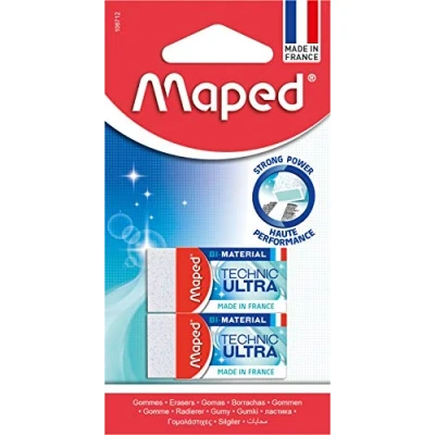 Afbeelding van Maped Gom Mini Technic Ultra, Met Kartonnen Huls, Blister 2 Stuks Gum