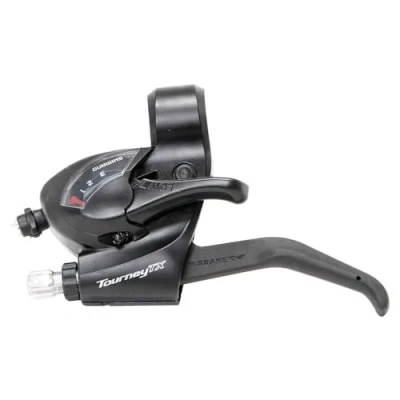 Afbeelding van Shifter /remhendel Shimano Tourney ST TX800 links 3 speed 2 vingers zwart