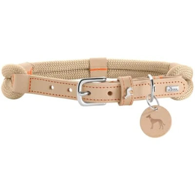 Afbeelding van Hondenhalsband Hunter Malia Beige M/L 45 54 cm