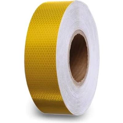 Afbeelding van Honingraat Reflecterende Tape 5Cm X 5M Geel